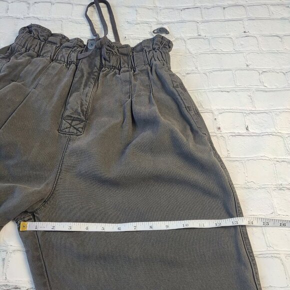 NWT Free people Margate Pleated Trousers Black noir size S - Picture 2 of 14